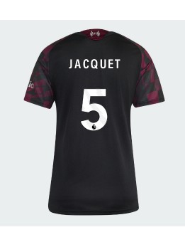 Ženski Nogometna dresi replika Liverpool Jeremy Jacquet #5 Tretji 2026-27 Kratek rokav Ženski Nogometna dresi replika Liverpool Jeremy Jacquet #5 Tretji 2026-27 Kratek rokav